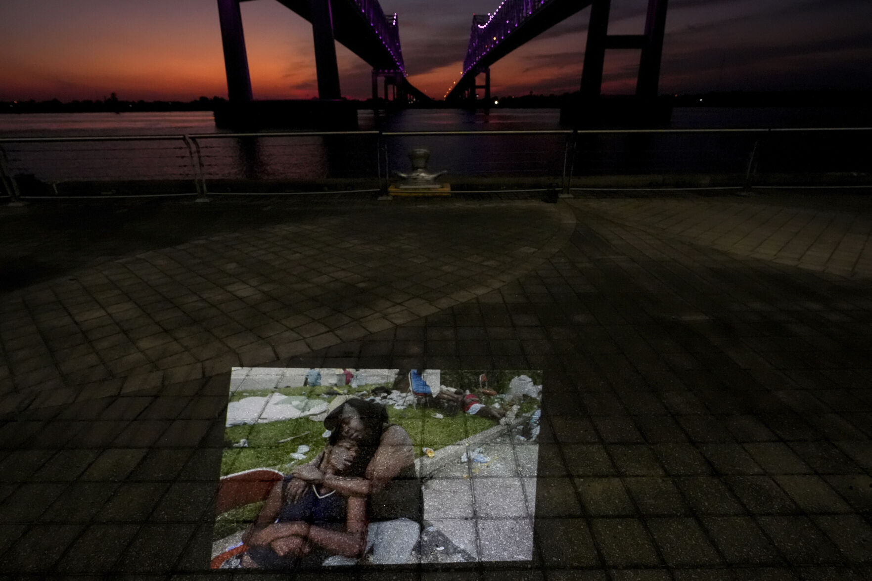 APTOPIX Katrina Photo Projections Photo Essay